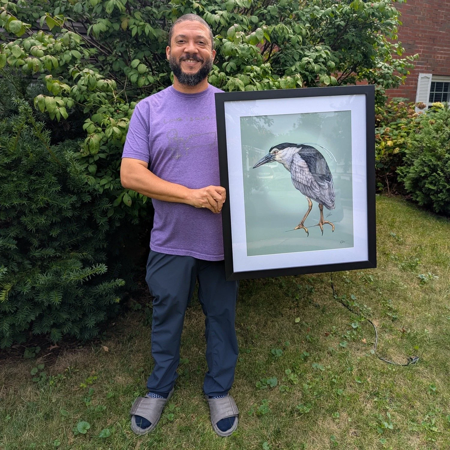 Today was a pretty special Qwok day. 🐦🏆

Kenneth Pangburn received his Show Us Your Qwoks award for Best Qwok Portrait - a beautiful Black-crowned Night Heron illustration by Lincoln Park Zoo&rsquo;s resident heron scientist, Henry Adams. Special d