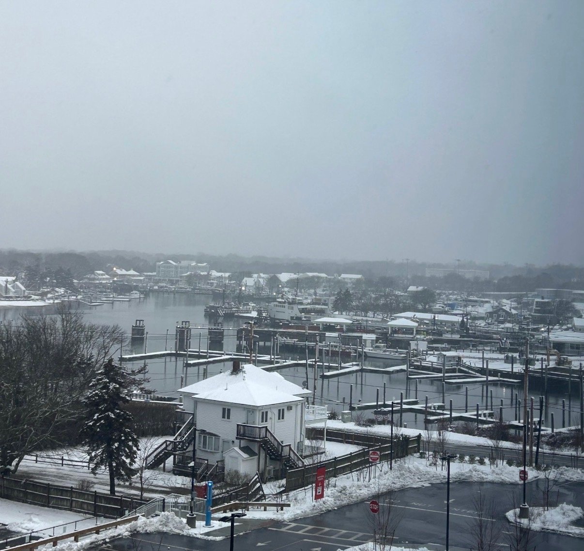 The view of Hyannis Harbor from my hospital room.