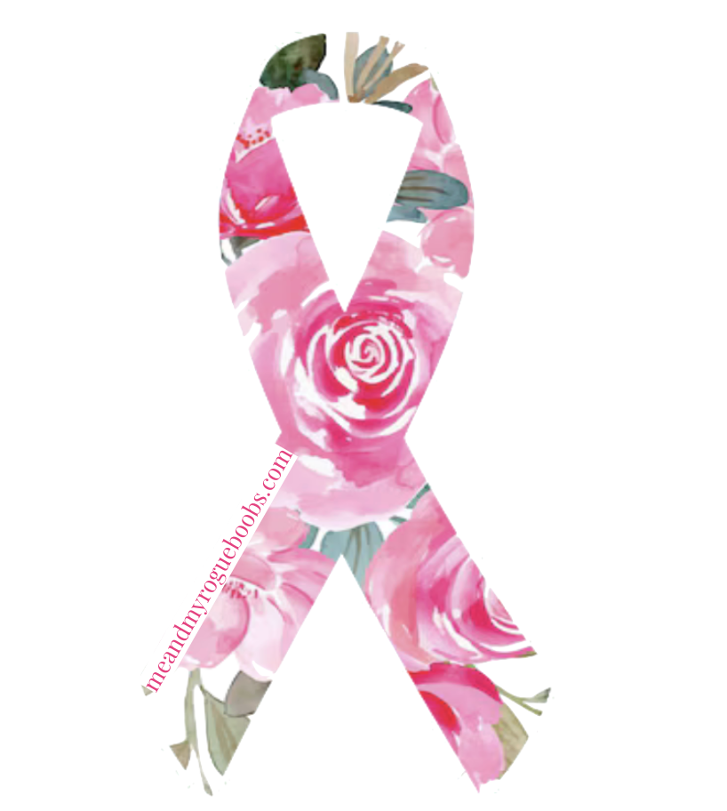 Flower Ribbon - Breast Cancer Awareness Sticker