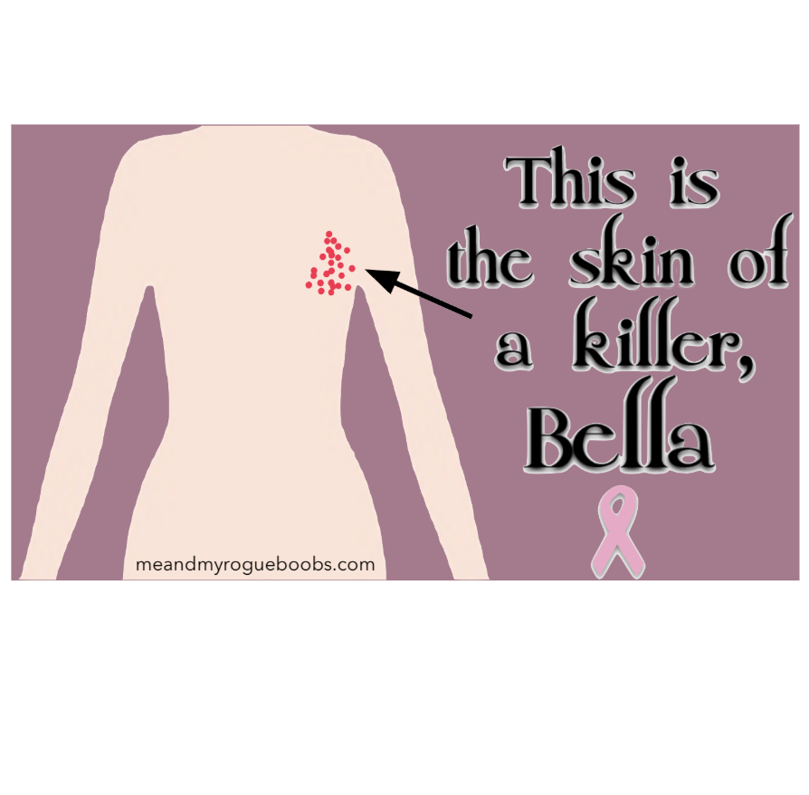 "Skin of a Killer" Breast Cancer Awareness Sticker