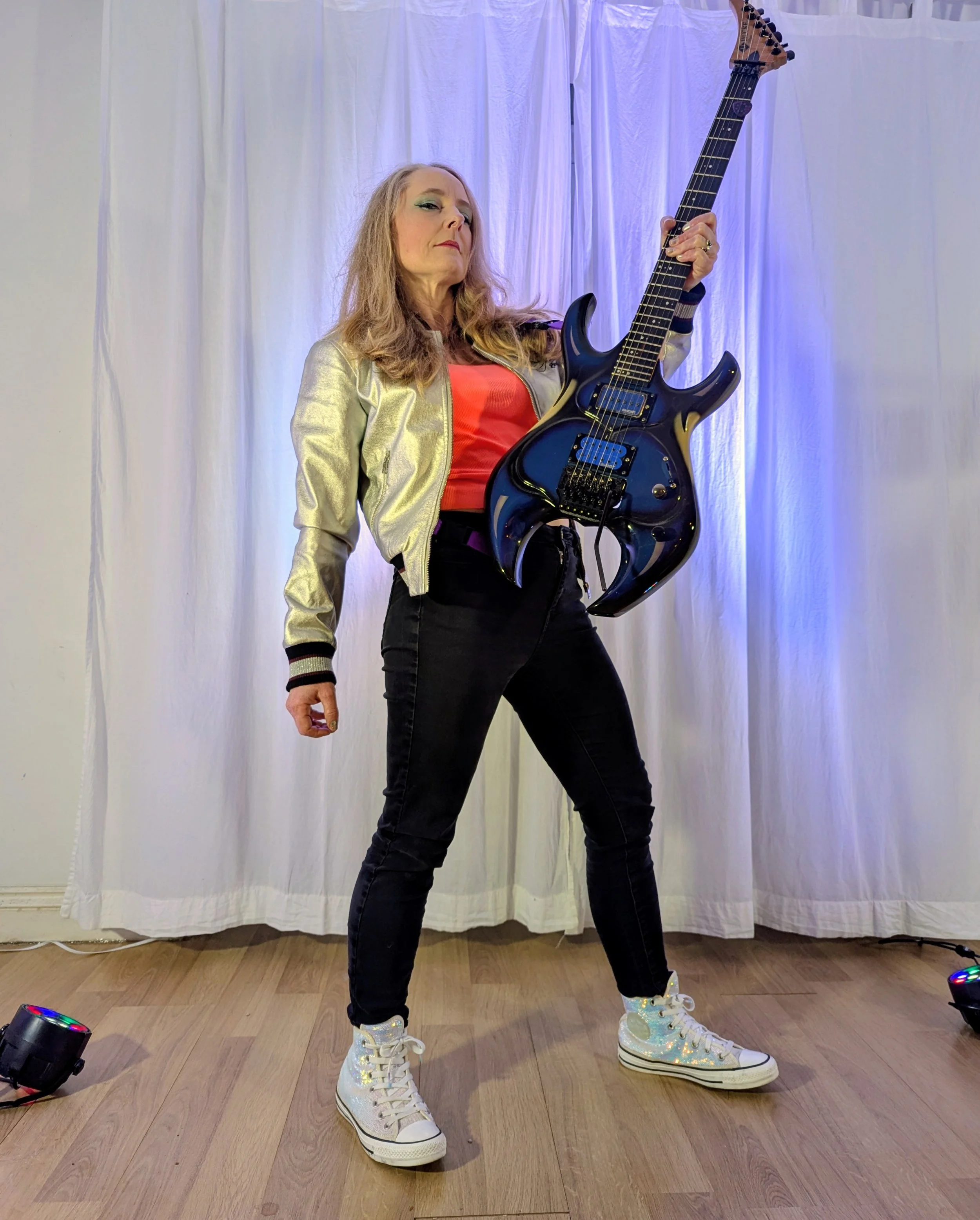 Live Guitarist DAWN promo shot for DJ and live music collaboration for club performances.