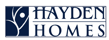 Logo of Hayden Homes with a stylized tree and house design.
