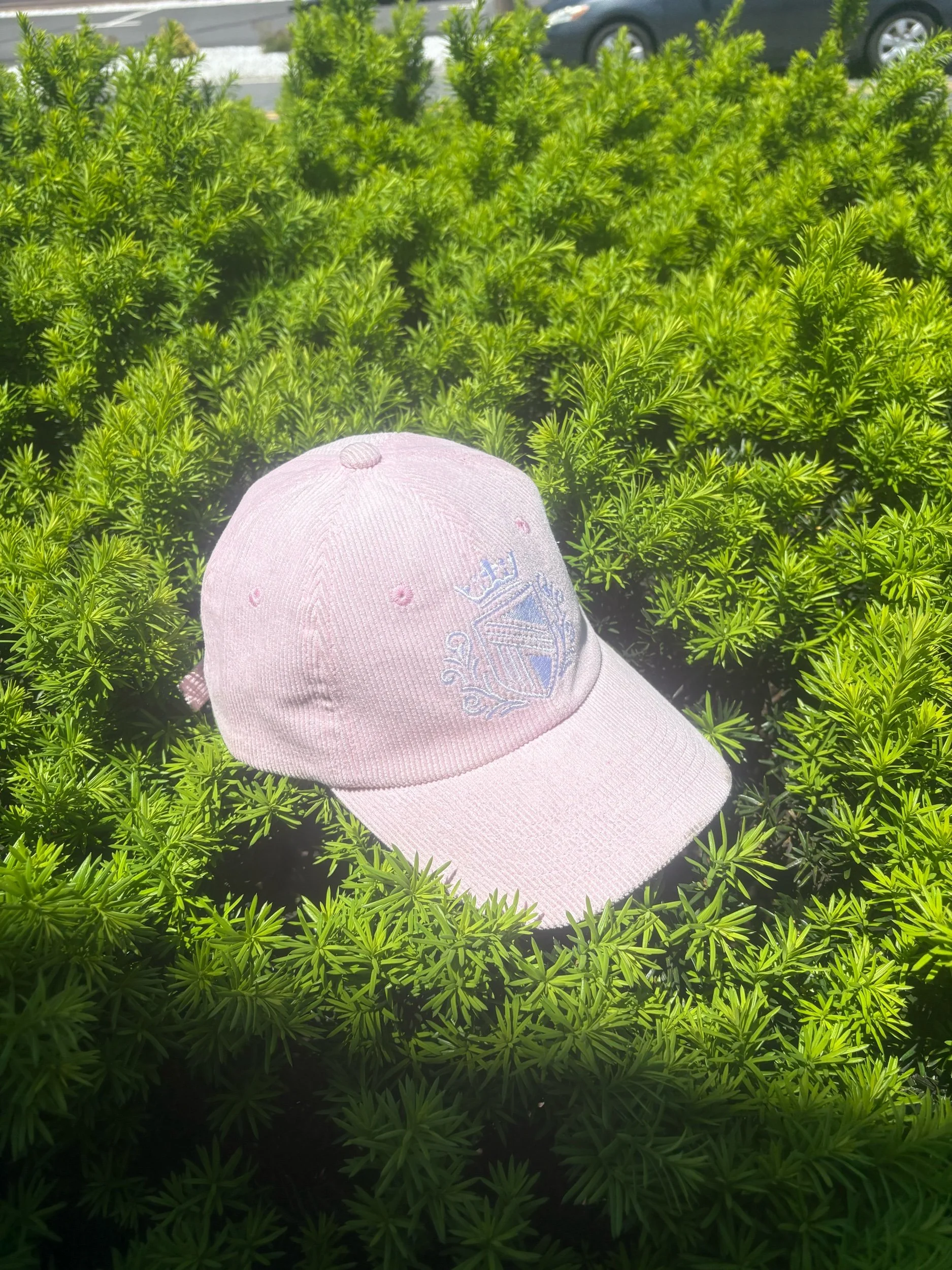 Vintage Blush Corduroy Cap