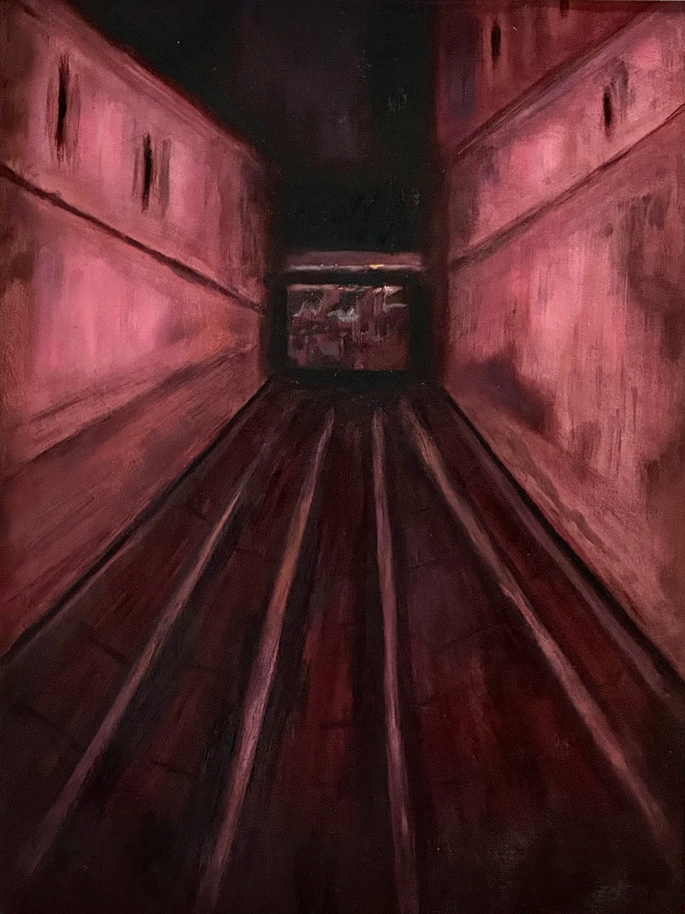 "Diseño cómodo" - 51 x 41 cm - Óleo sobre papel