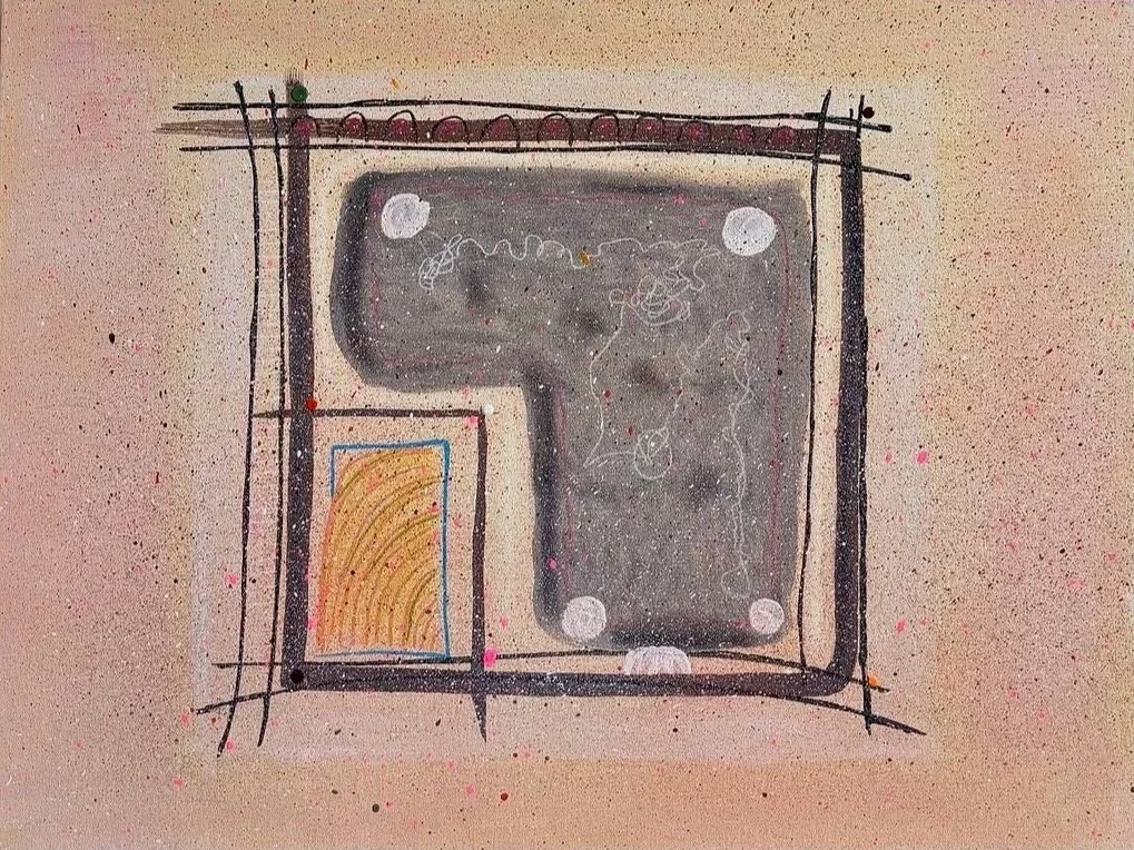 "Sin fuego" - 47 x 62 cm - Técnica mixta sobre lienzo