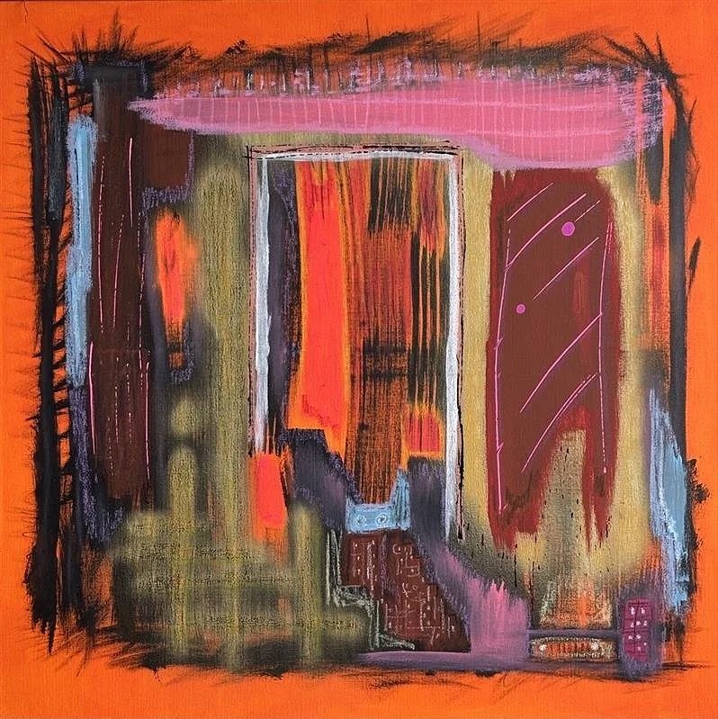 "Crash" - 82 x 92 cm - Acrílico y tempera sobre lienzo