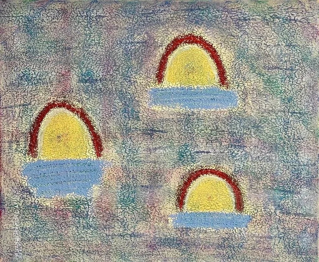 "Regresa de mañana" - 52 x 62 cm - Técnica mixta sobre lienzo