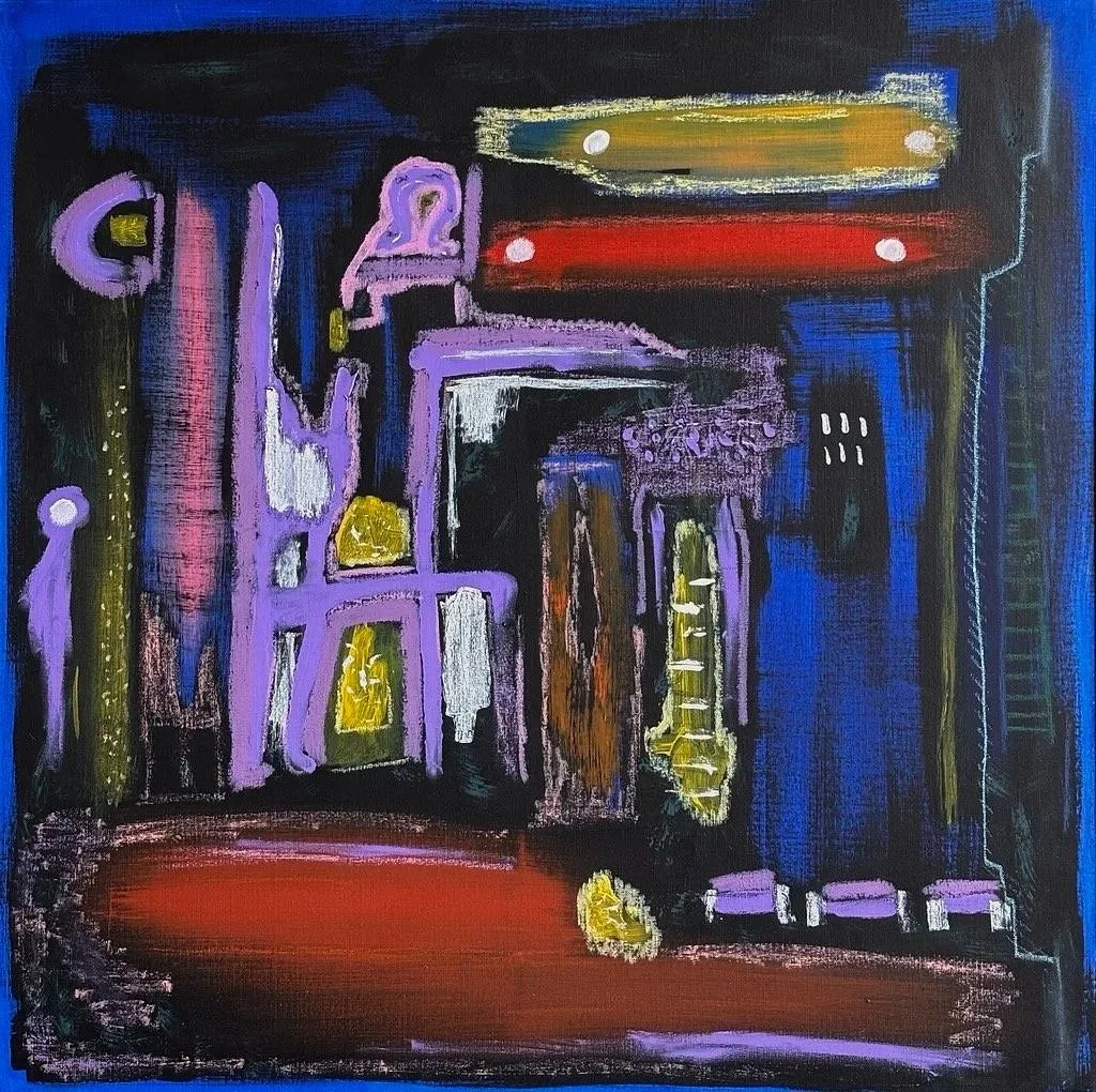 "Todo por ti" - 82 x 82 cm - Acrílico y tempera sobre lienzo