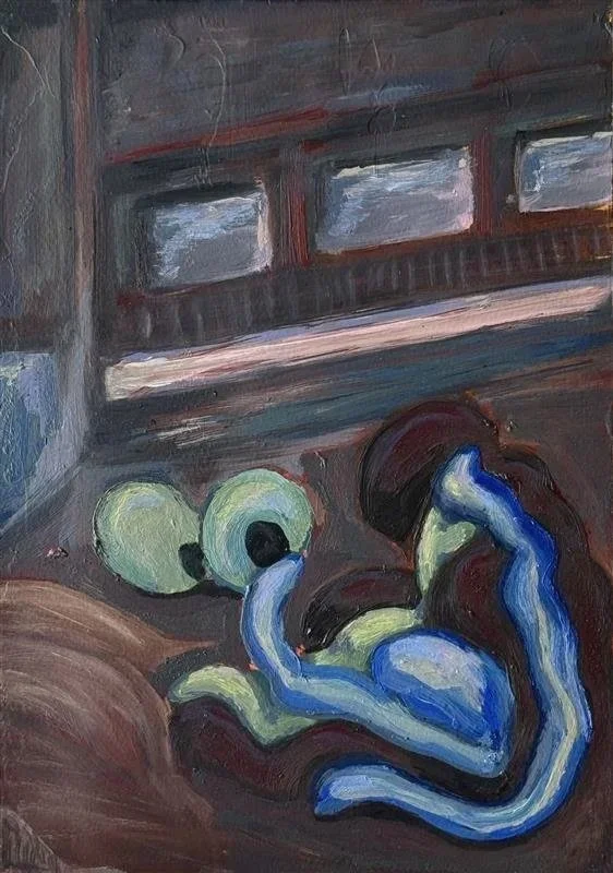 Sin título - 21 x 29.7 cm - Óleo sobre papel