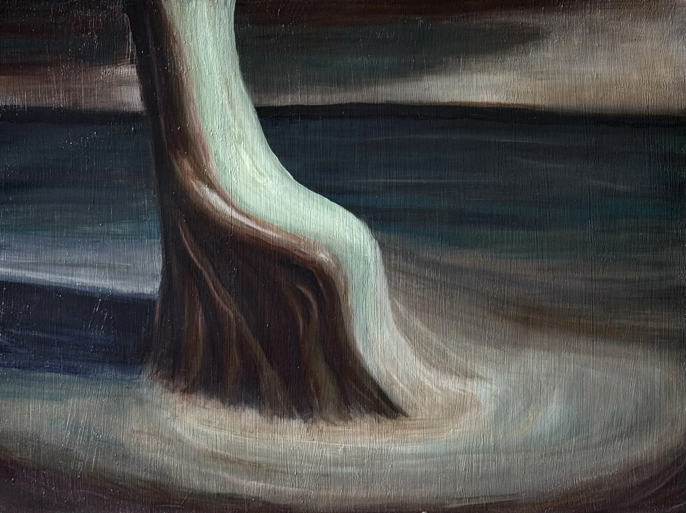 "Al mismo tiempo" - 55 x 41 cm - Óleo sobre papel