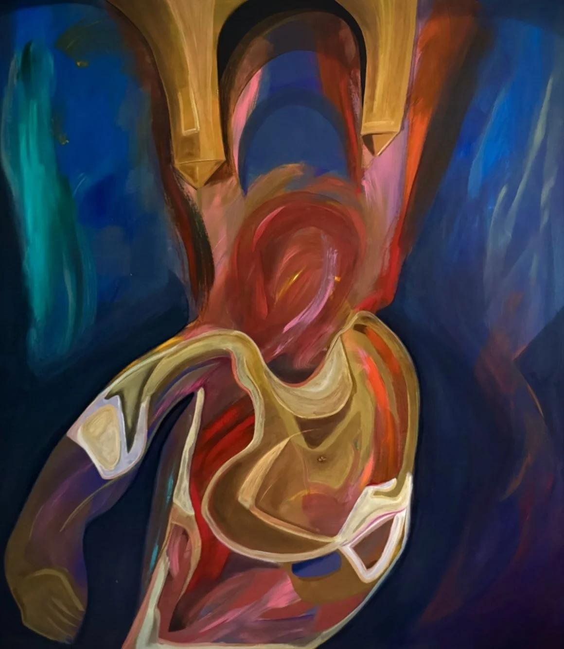 Frente a todos - 120 x 100 cm - Óleo sobre lienzo
