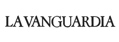Logotipo de 'La Vanguardia' en negro sobre fondo blanco.