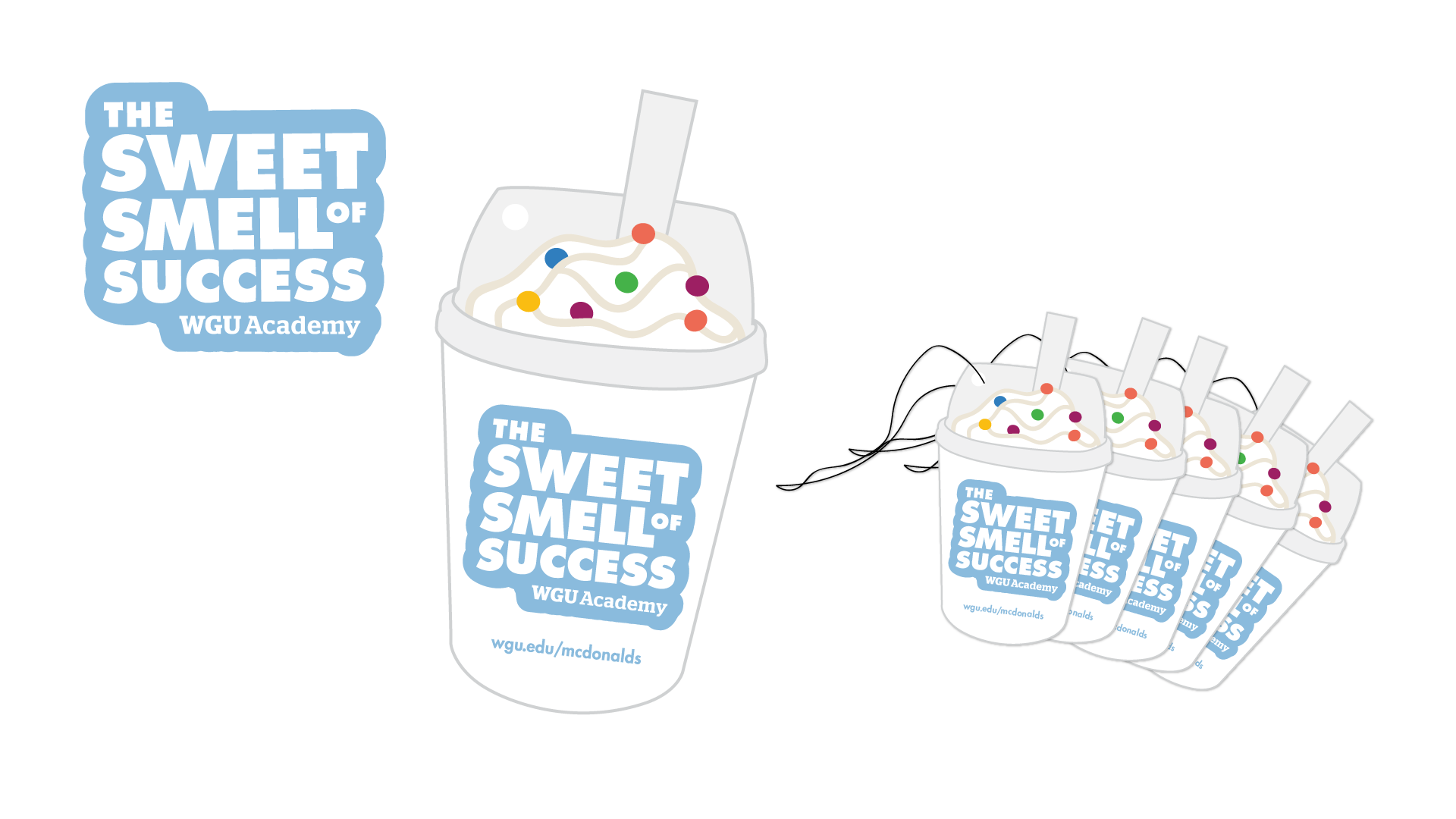 Vanilla Car Air Freshener Design for McDonald's x WGU Academy Partnership Swag