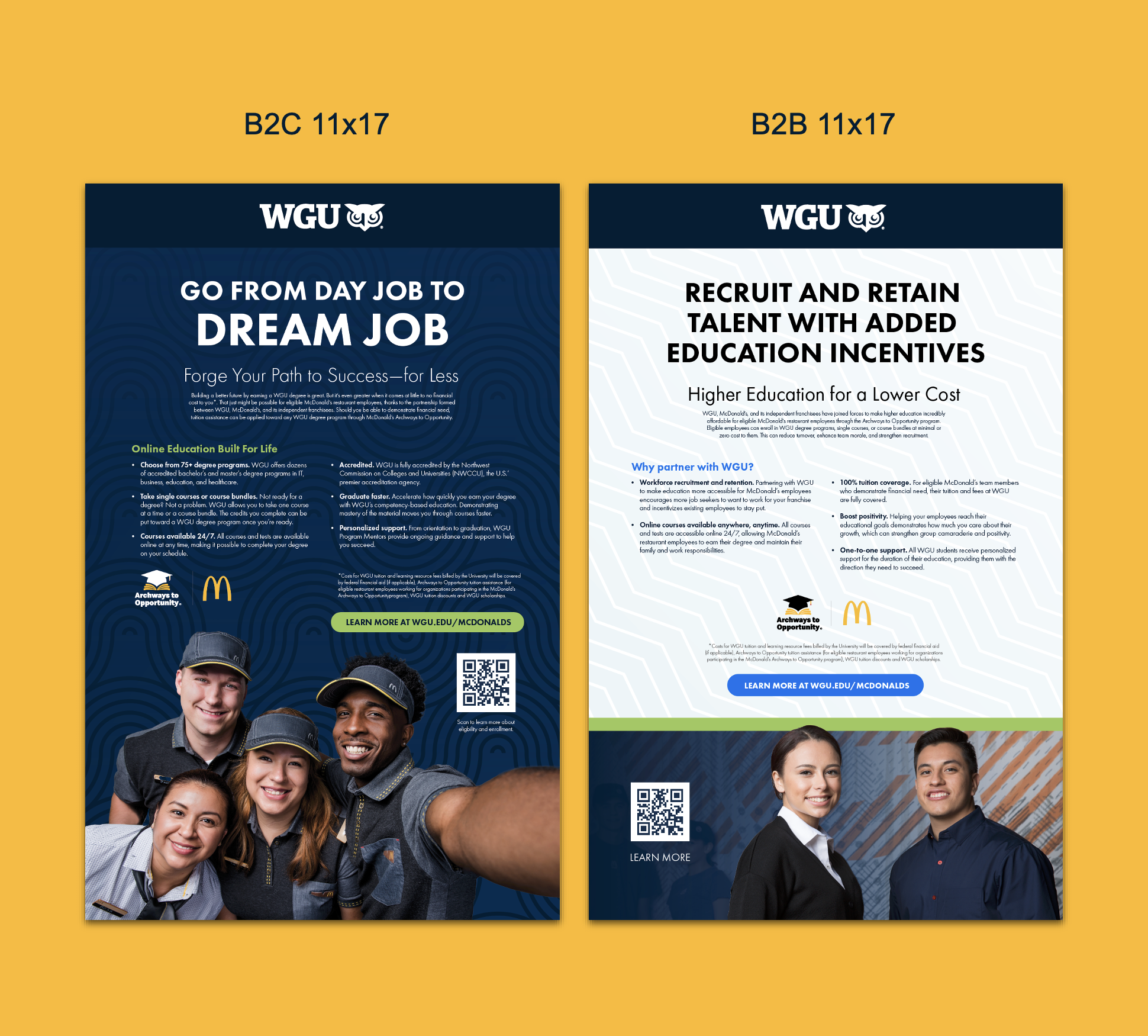 B2B2C and B2B Break Room and Restaurant Posters 11x17" 2024