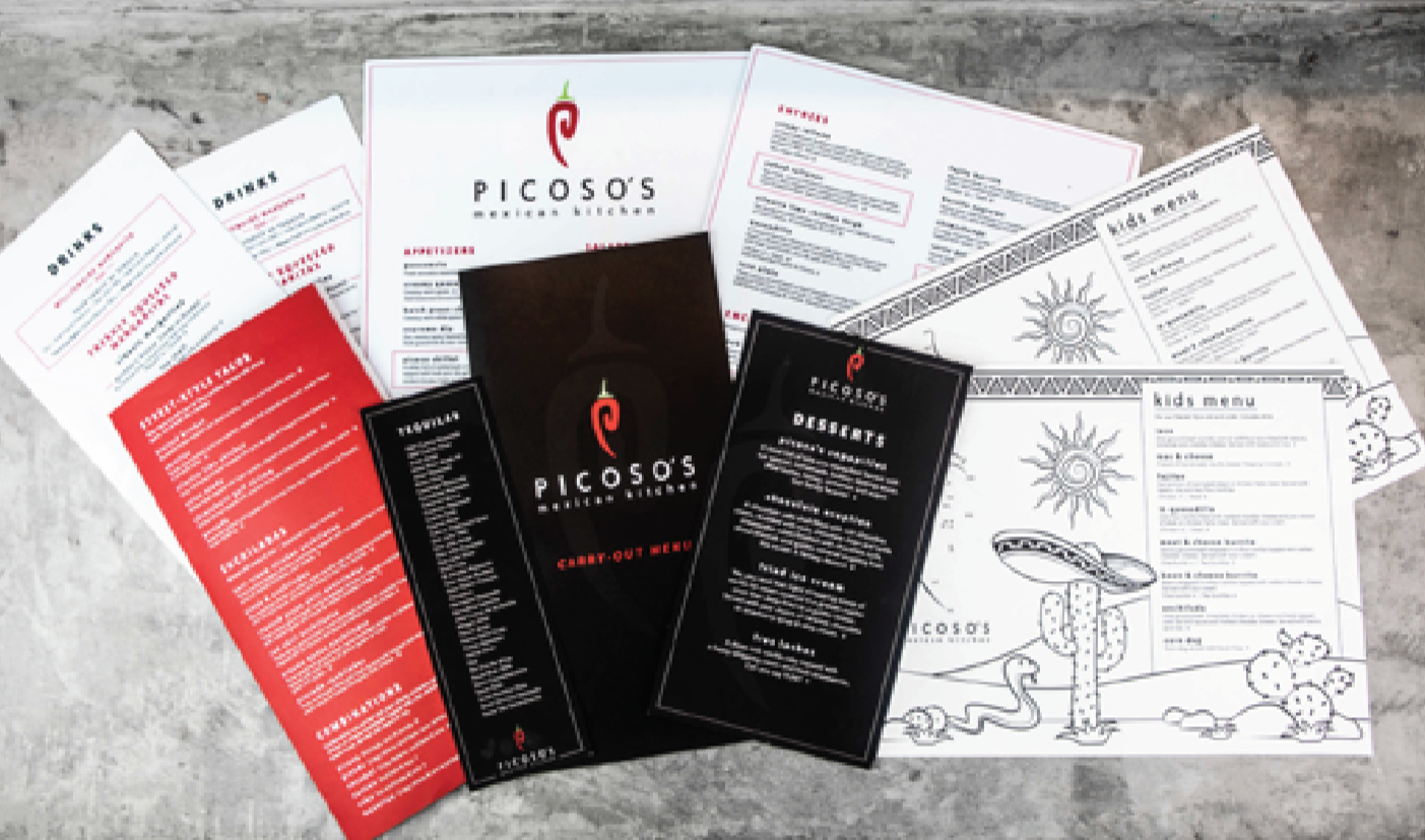 Picoso's Mexican Kitchen Menu System