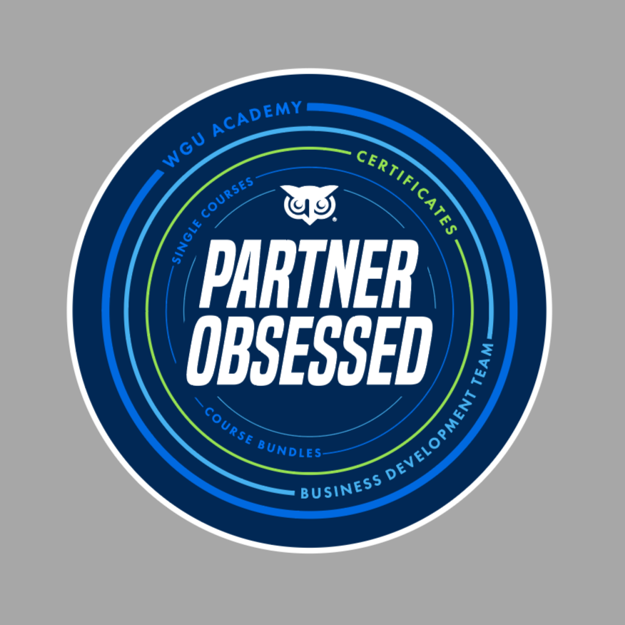 Sticker Design for WGU Academy Strategic Partnerships Department
