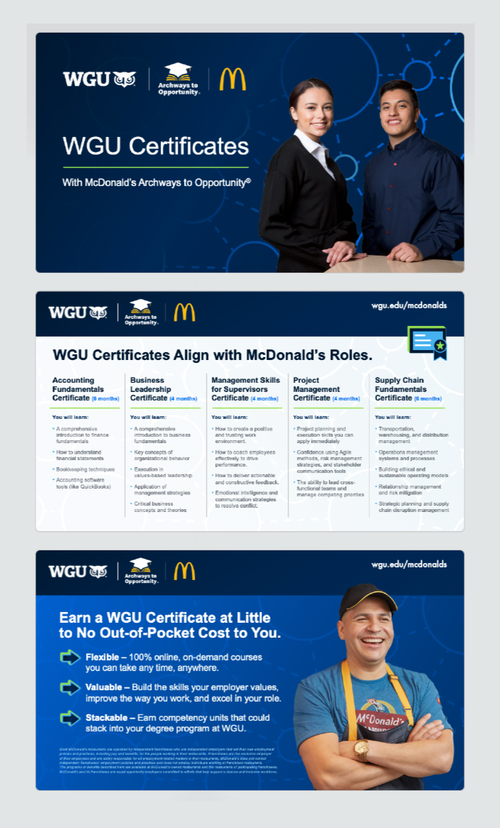 WGU Certificate Breakdown Slides for Strategic Partnerships