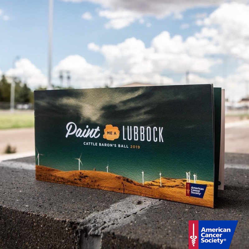 Event Logo for the American Cancer Society's, "Paint Me a Lubbock" Cattle Barons Ball in Lubbock, TX 