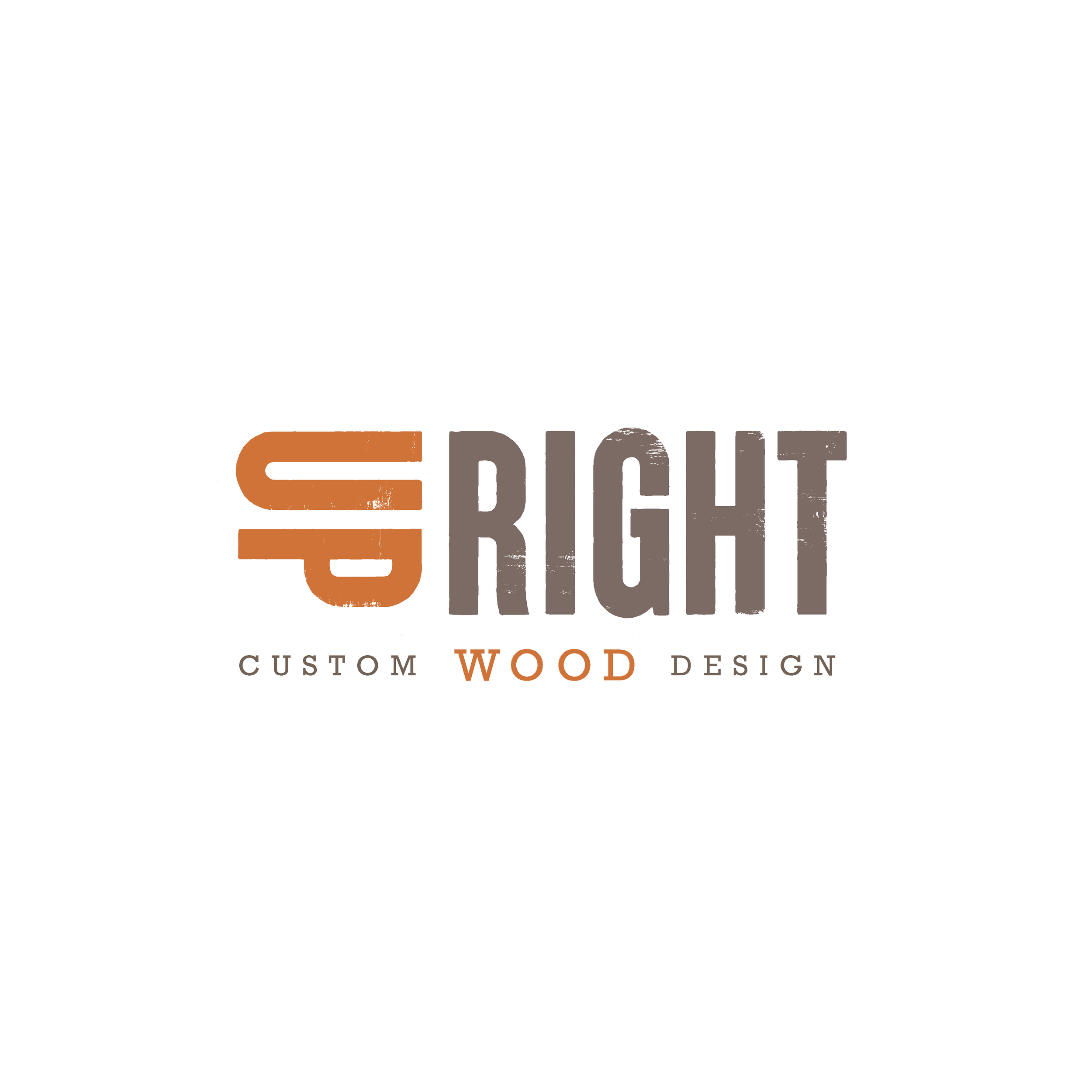 Logo Concept for "Up Right" Custom Wood Design Business