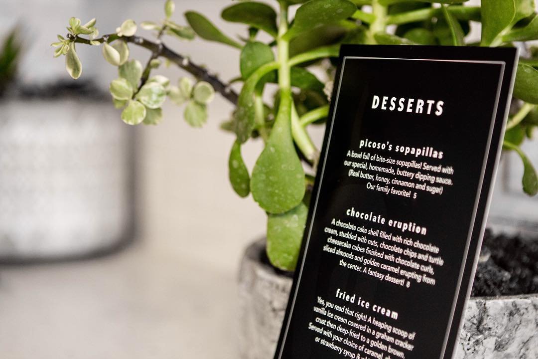 Picoso's Dessert Menu