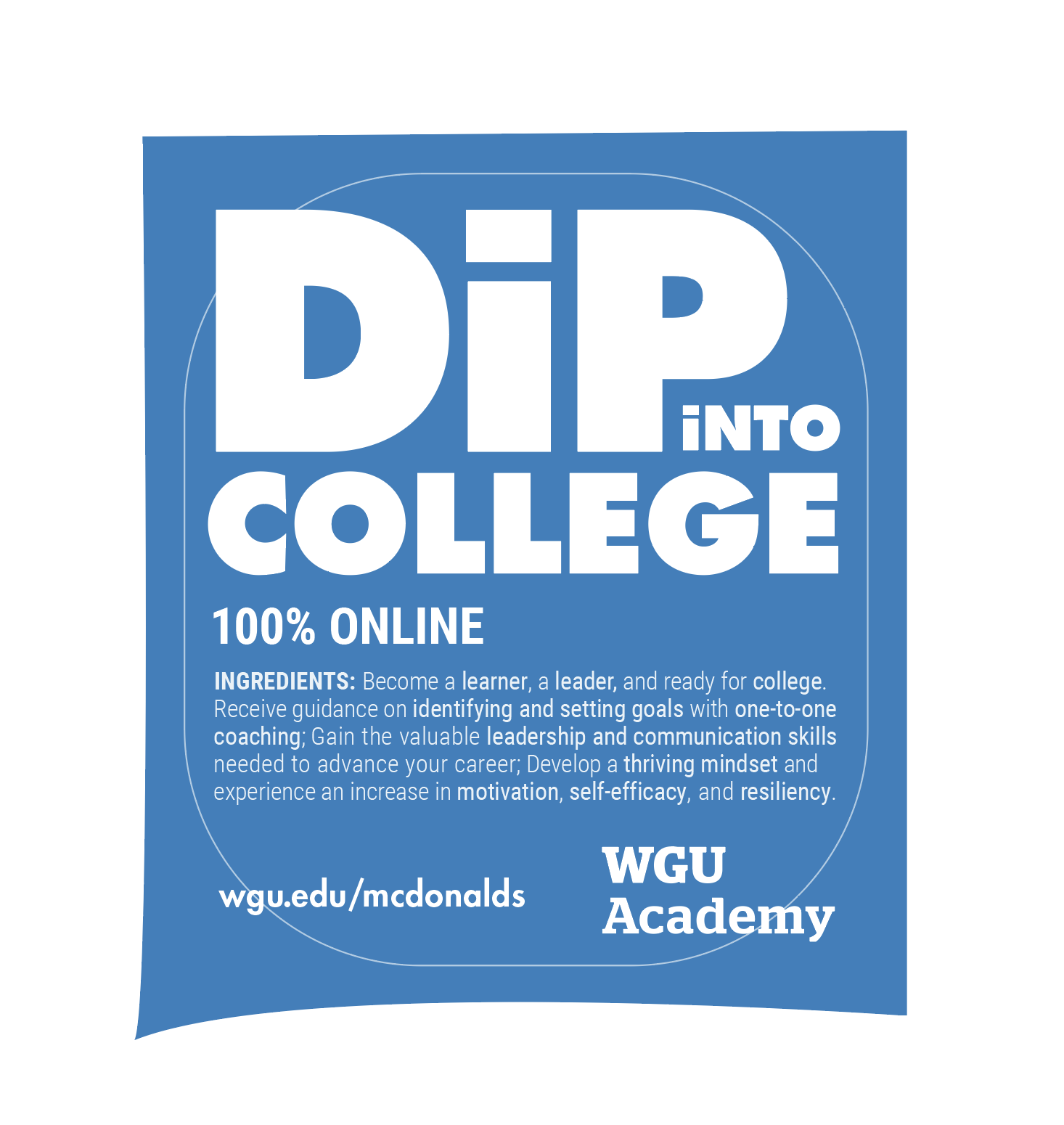 Sauce Sticker Design for McDonalds x WGU Academy Partnership