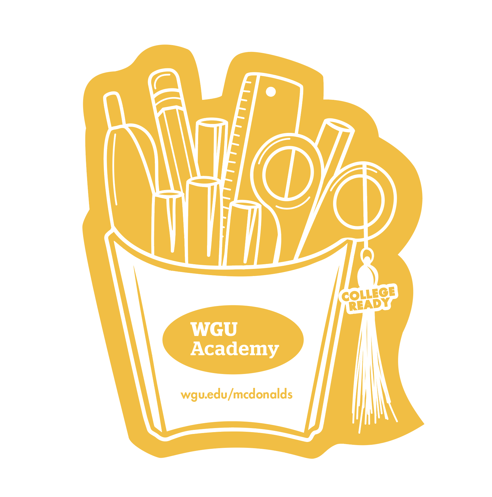 Sticker Design for McDonald's x WGU Academy Partnership Swag