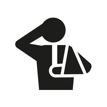 Icono de una persona con dolor de cabeza, sosteniéndose la cabeza y con un libro o cuaderno