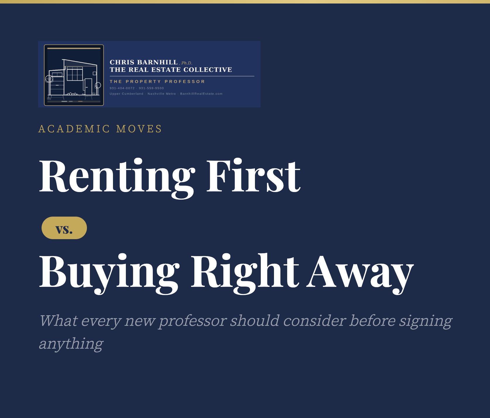 Academic Moves - Rent or Buy?