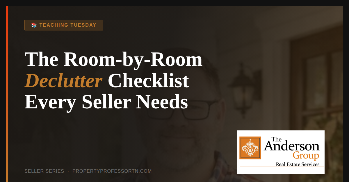 The Room by Room Declutter Checklist.
