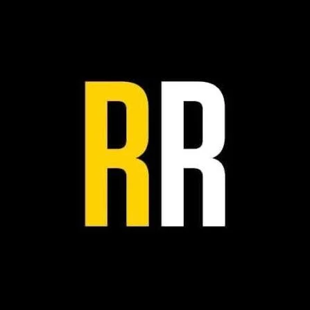 A black background with the letters 'RR' in large font, 'R' in yellow and the other 'R' in white.
