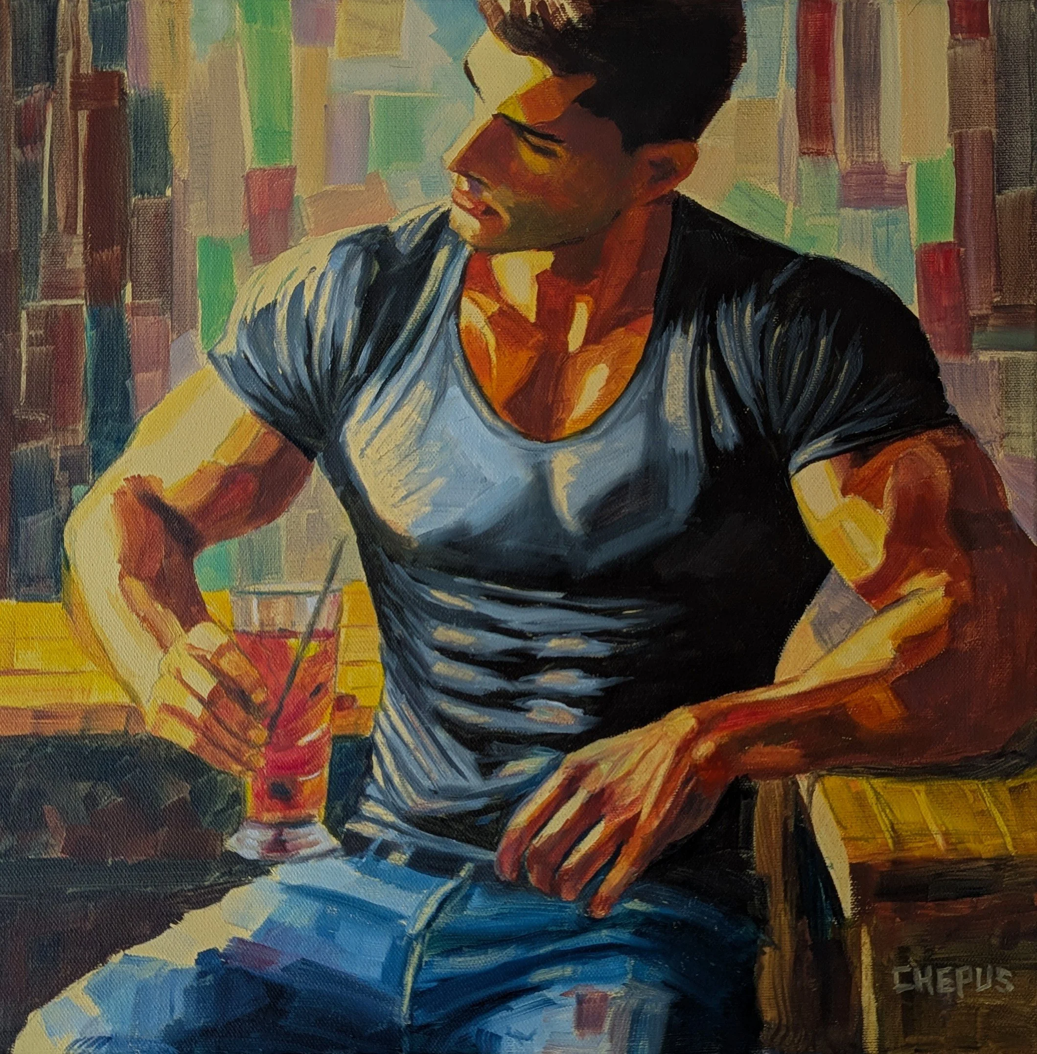 Observation Corner oil 16x16 $1600