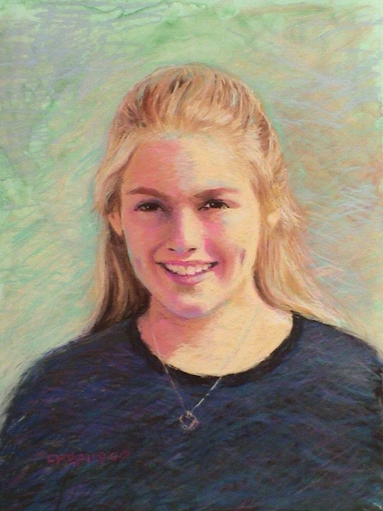 Nikky at 13 pastel 16x12 Sold