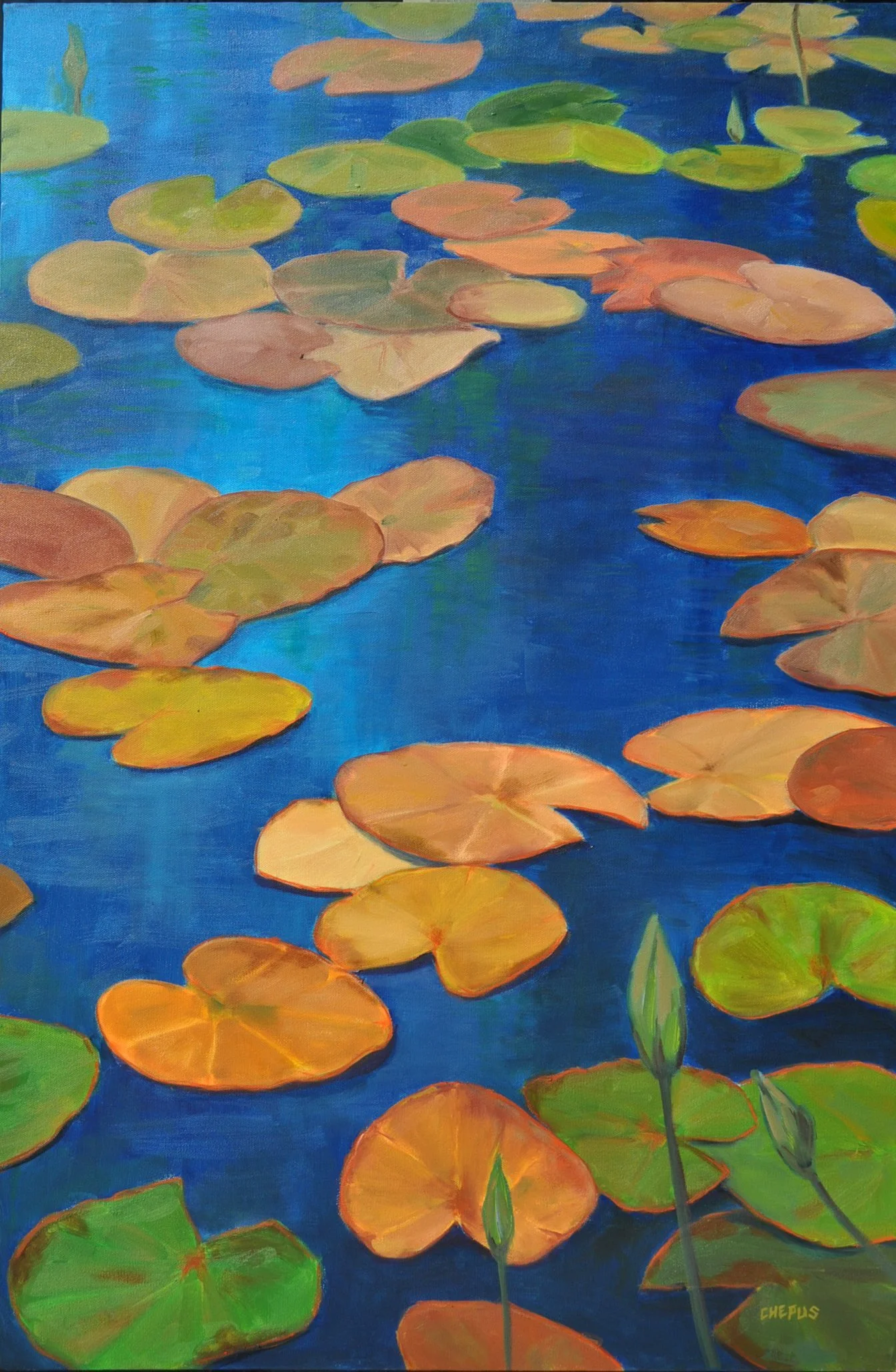 Lily Path oil 36x24 $2600