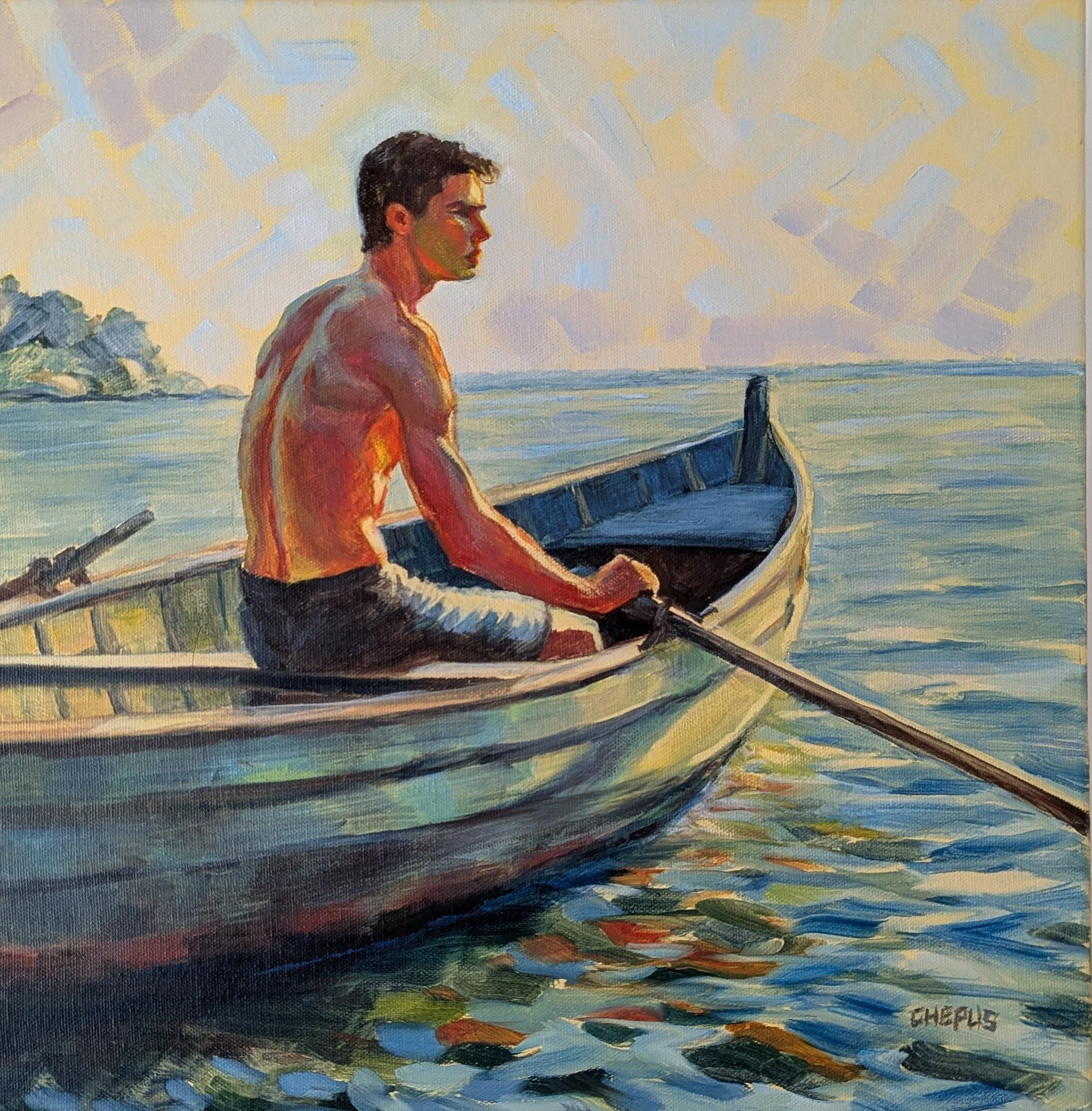 Light and Reflection oil 16x16 Sold