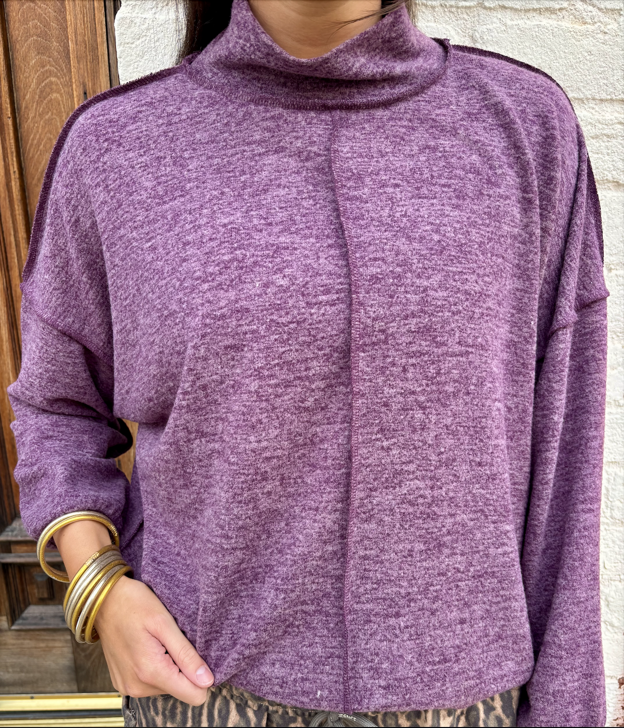 Purple Turtle Neck