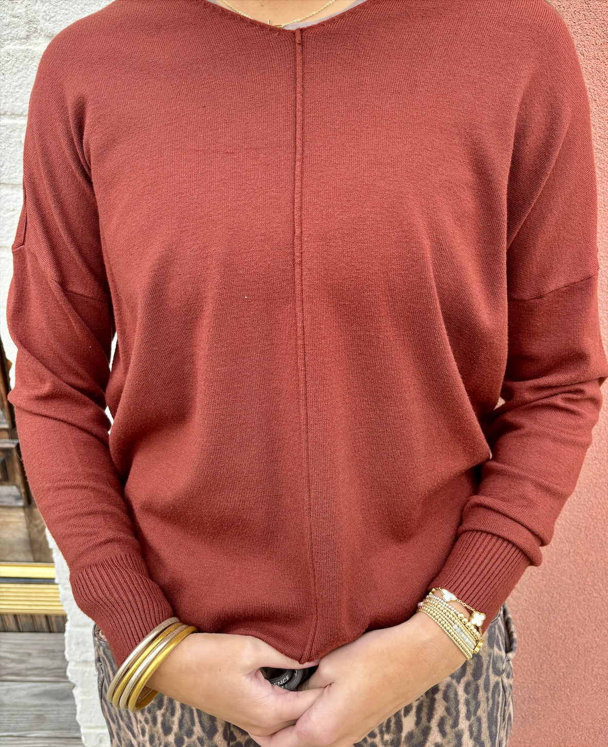 Burnt Orange Long Sleeve