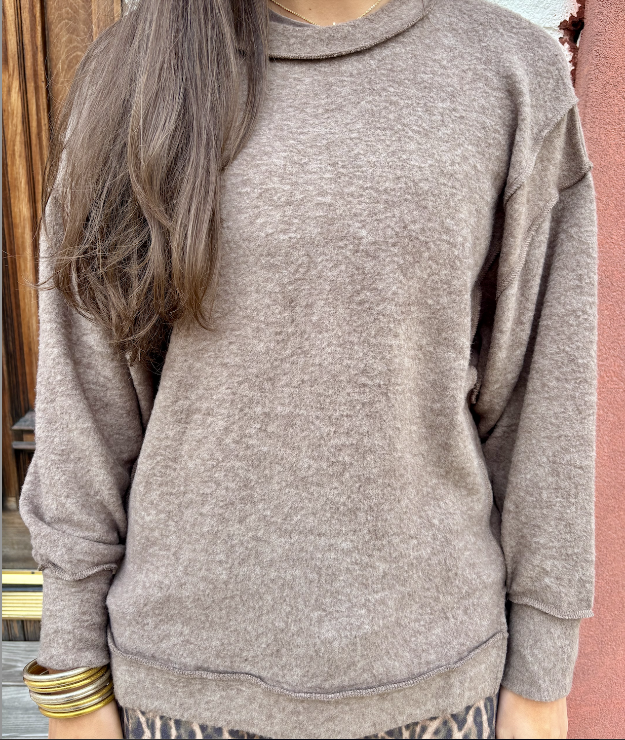 Tan Fleece Sweater