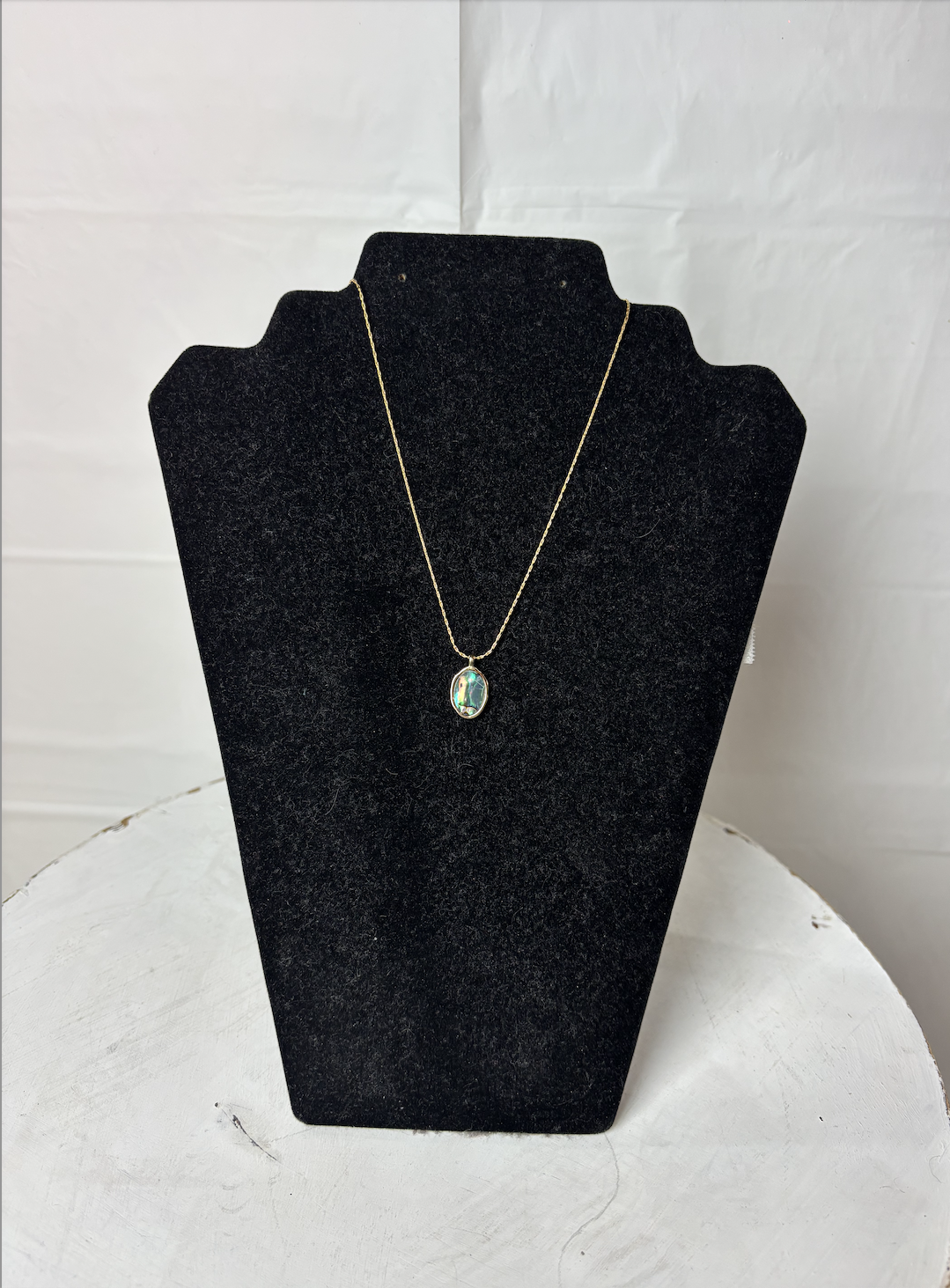 Blue Teardrop Necklace