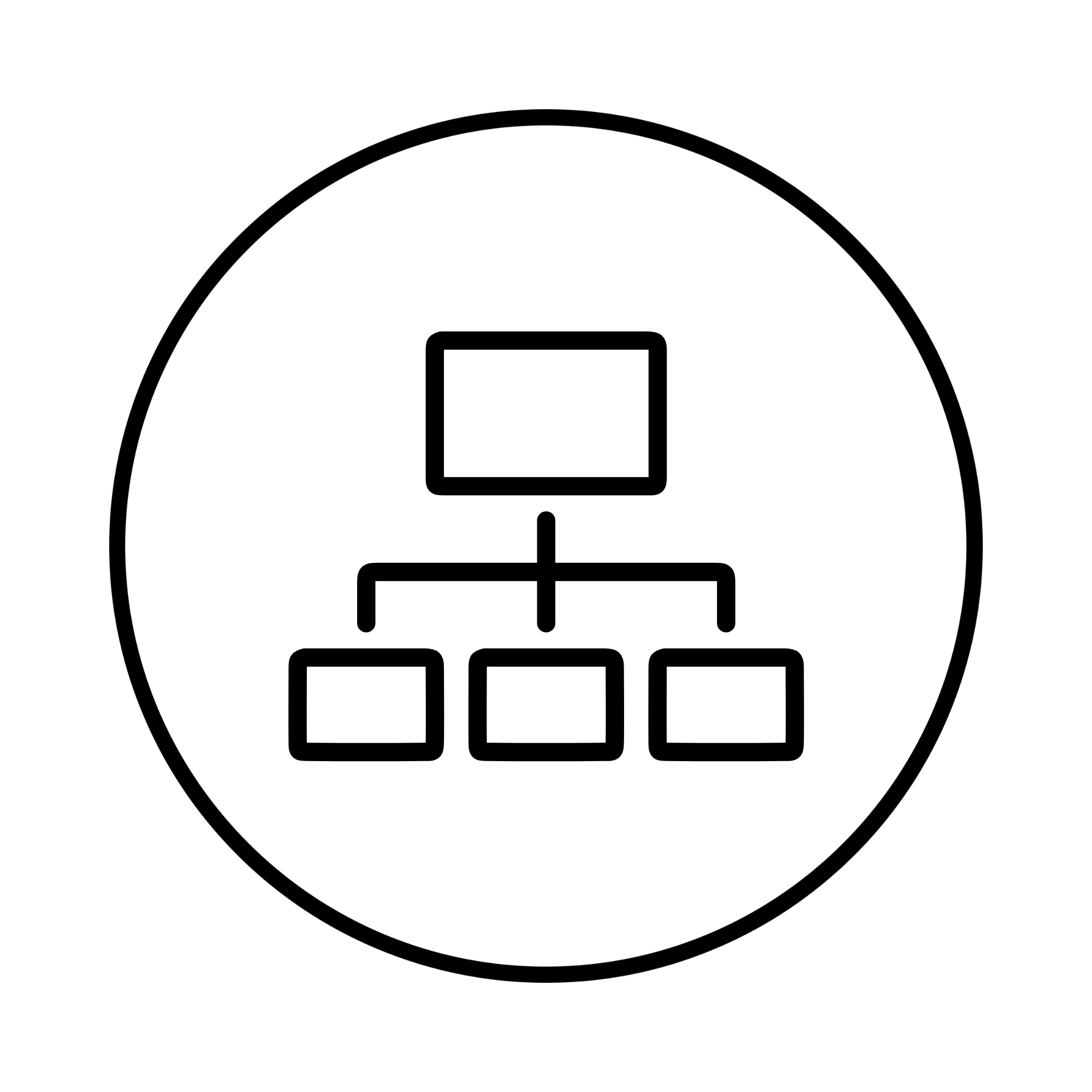 Icon of a network diagram with connected nodes, representing the On-Premise Network Diagram