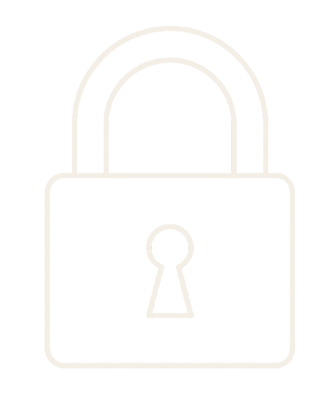 Icon of a lock on a black background
