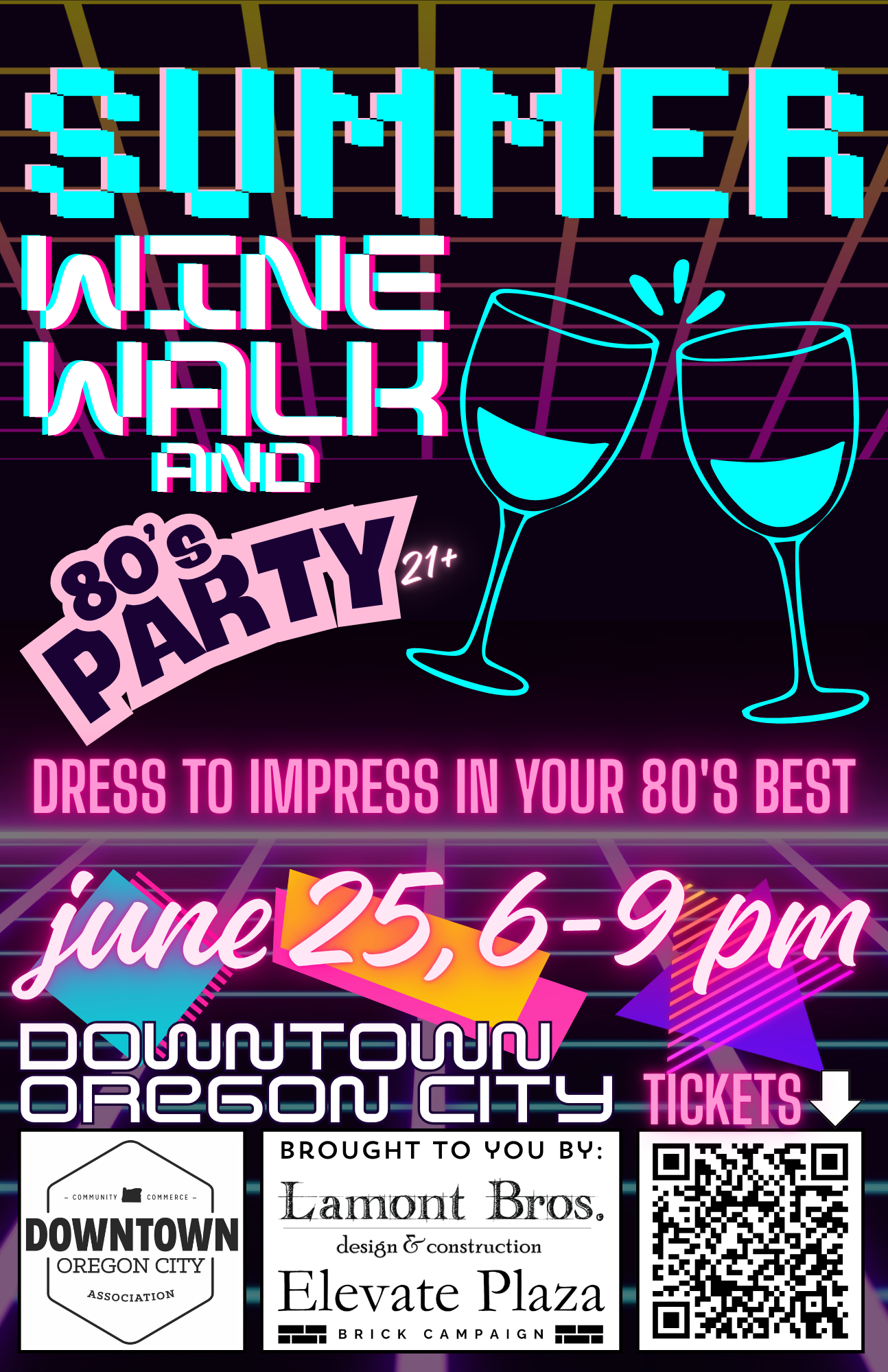 80's themed! Summer Wine Walk