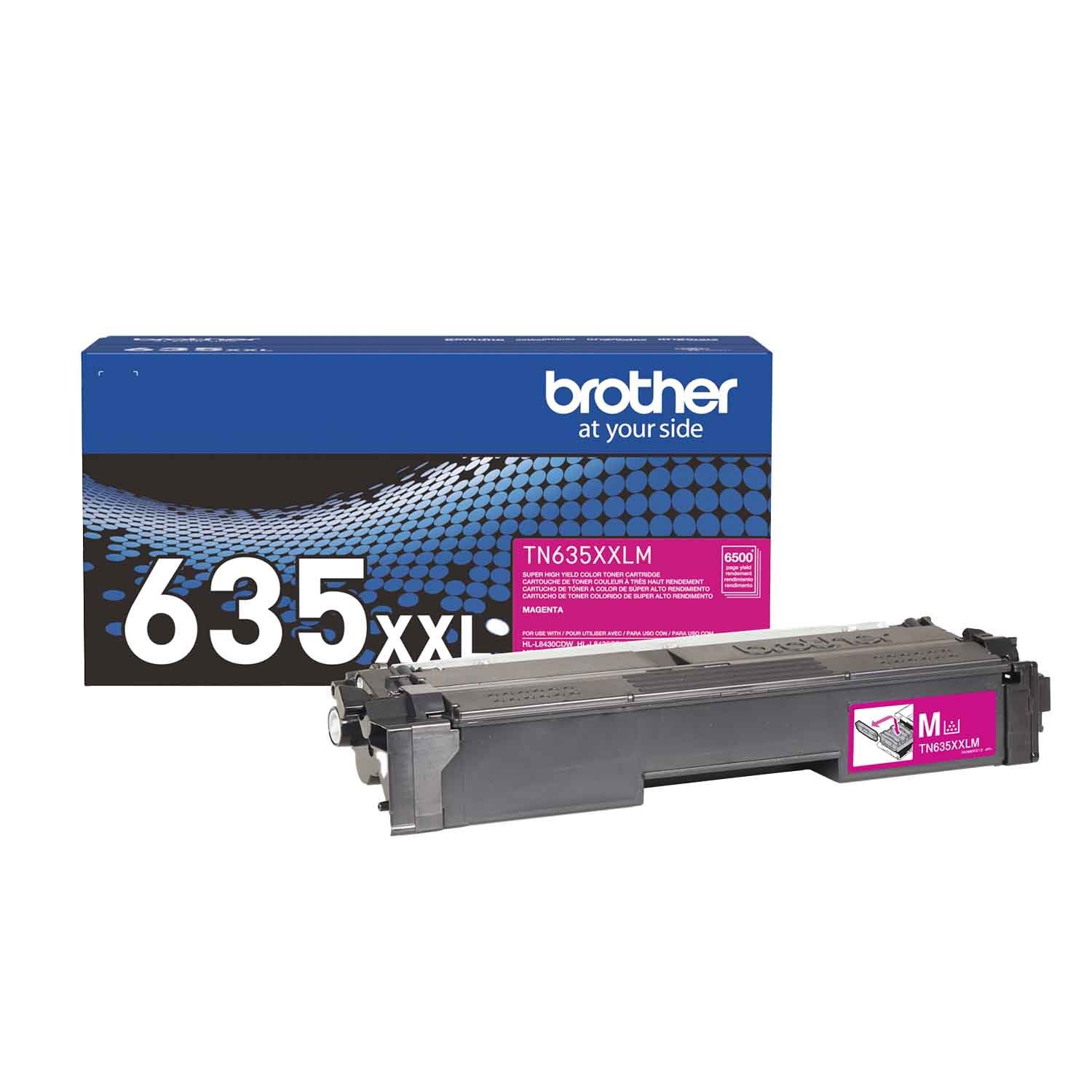 TN635XXLM Brother Genuine Super High Yield Magenta Toner Cartridge