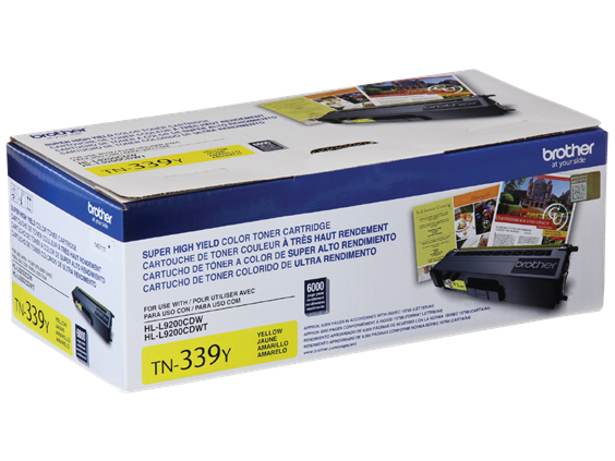 TN339Y Brother Genuine Super High-yield Yellow Toner Cartridge