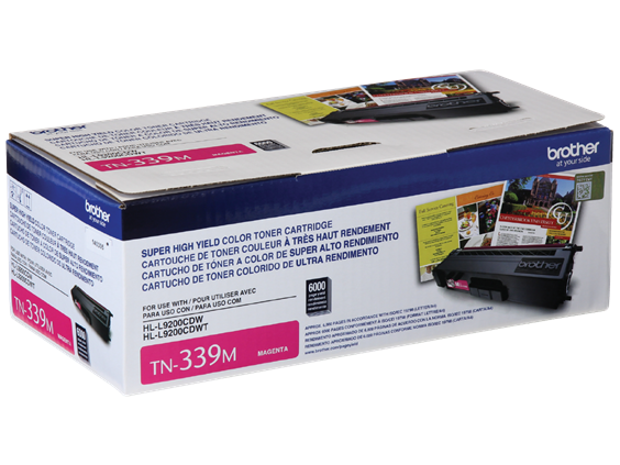 TN339M Brother Genuine Super High-yield Magenta Toner Cartridge