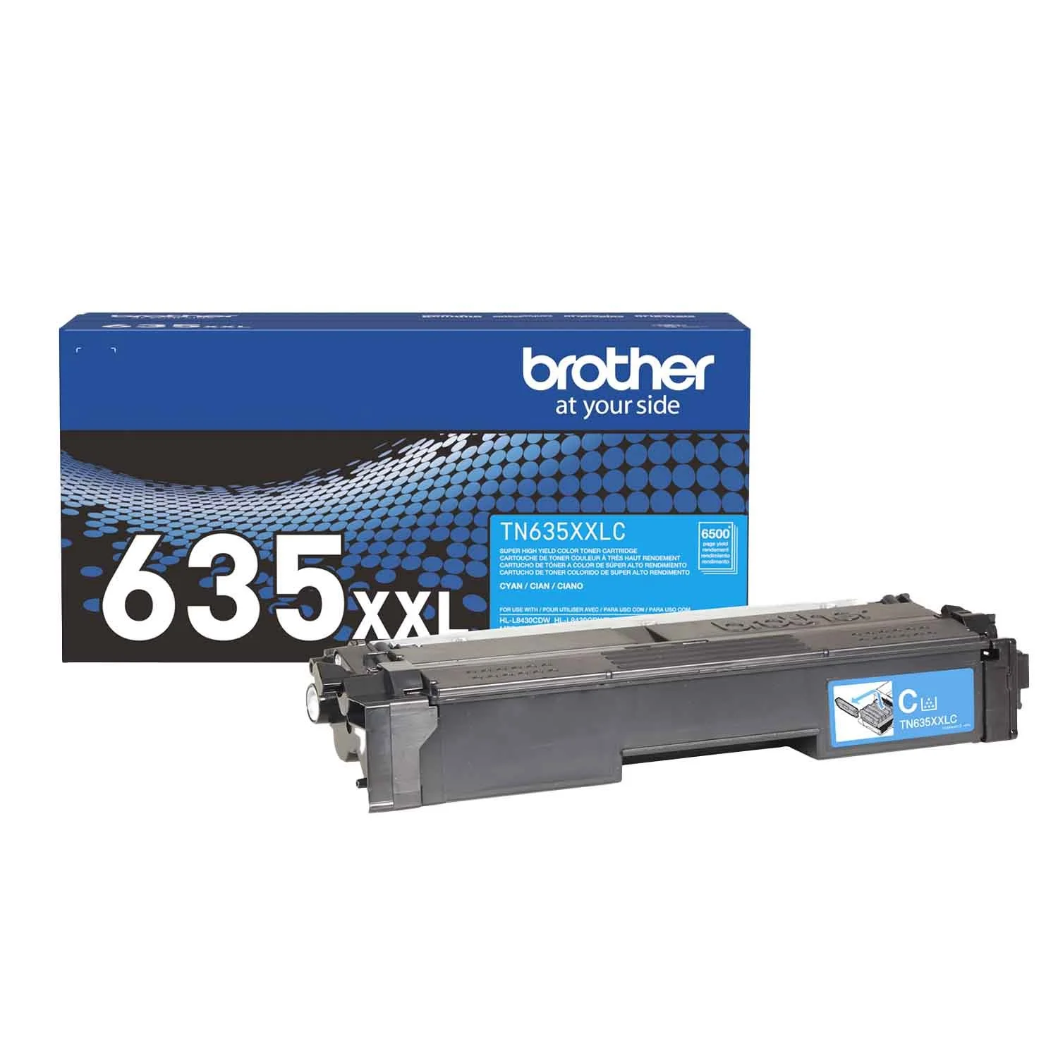 TN635XXLC Brother Genuine Super High Yield Cyan Toner Cartridge
