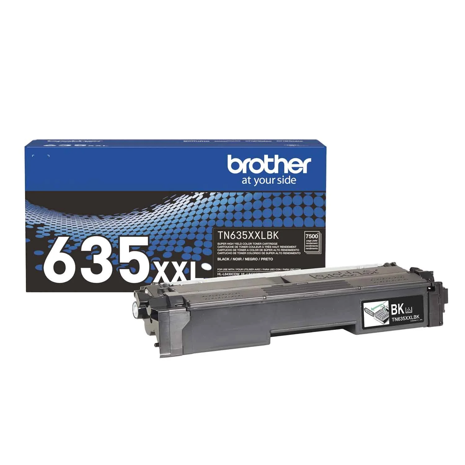 TN635XXLBK Brother Genuine Super High Yield Black Toner Cartridge