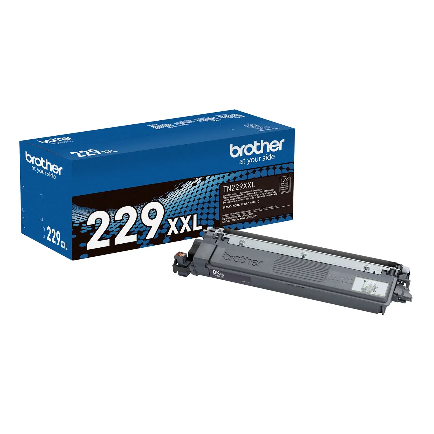 TN229XXLBK Brother Genuine Super High Yield Black Toner Cartridge