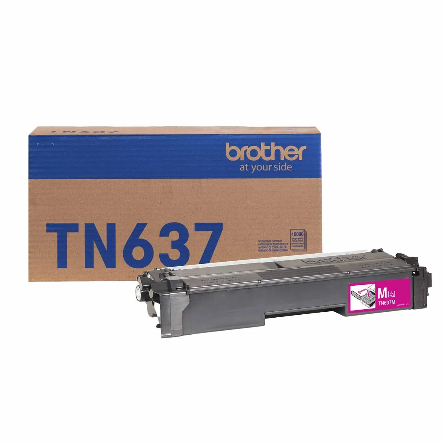 TN637M, Brother Genuine Ultra High Yield Magenta Toner Cartridge