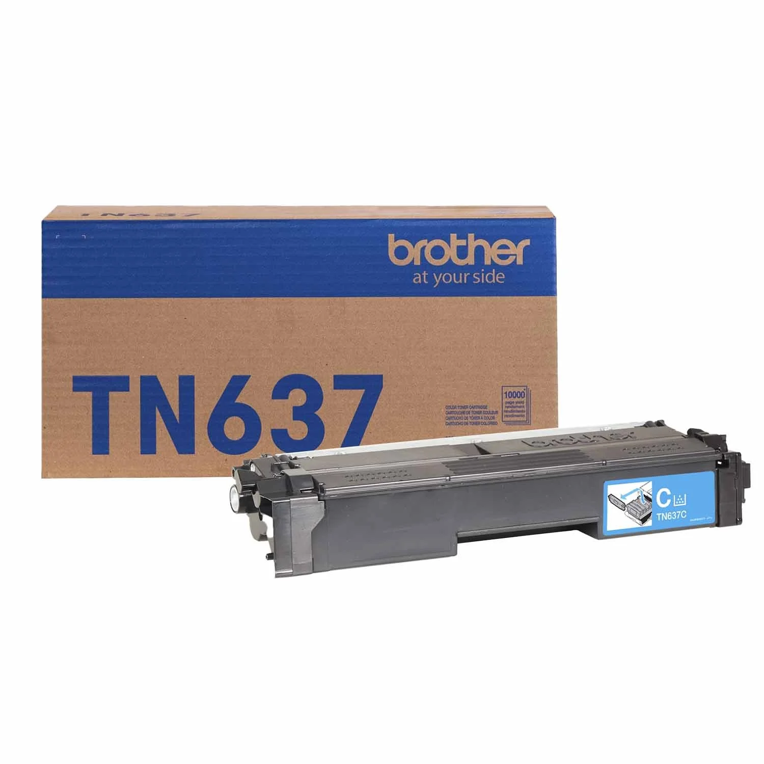 TN637C, Brother Genuine Ultra High Yield Cyan Toner Cartridge