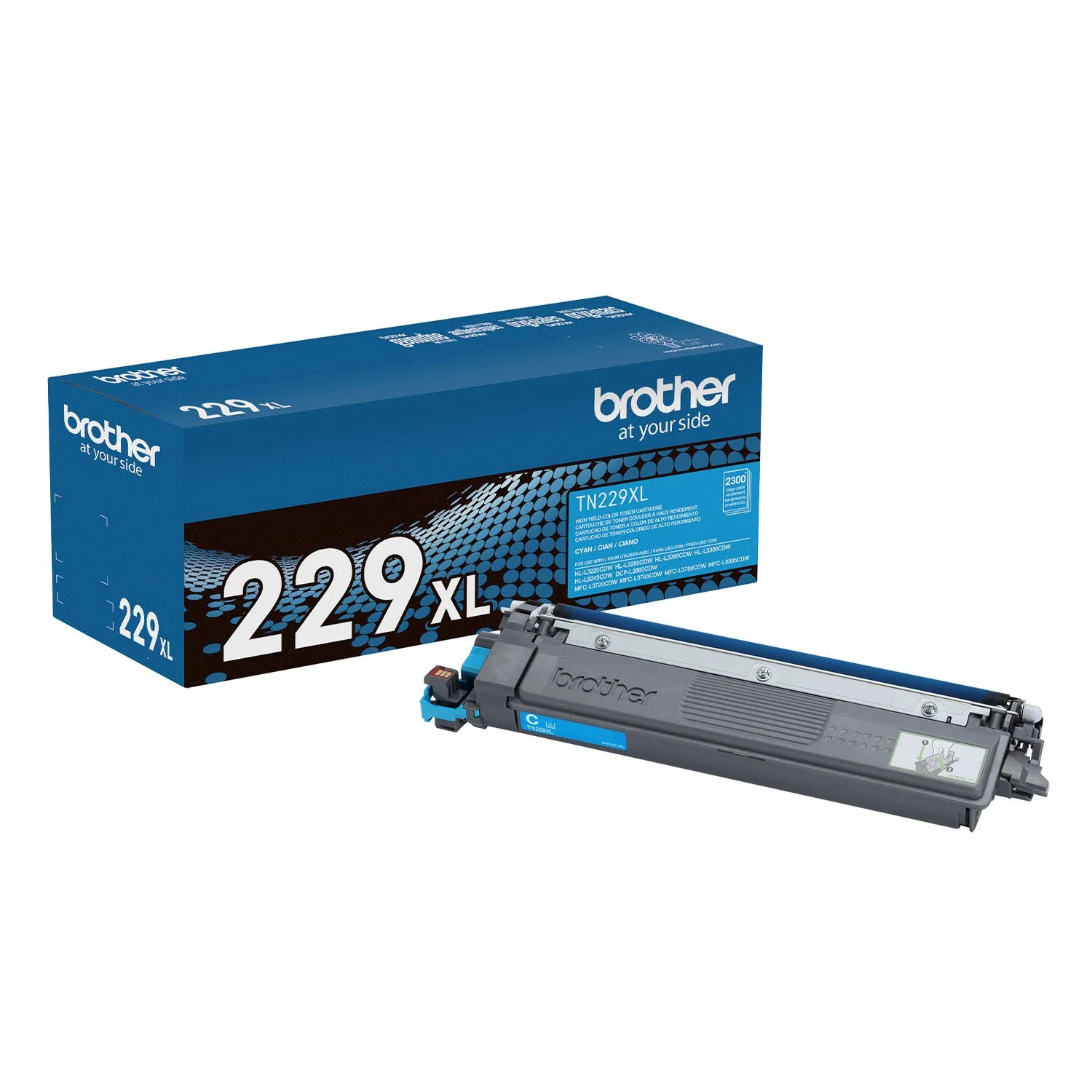 TN229XLC Brother Genuine High Yield Cyan Toner Cartridge